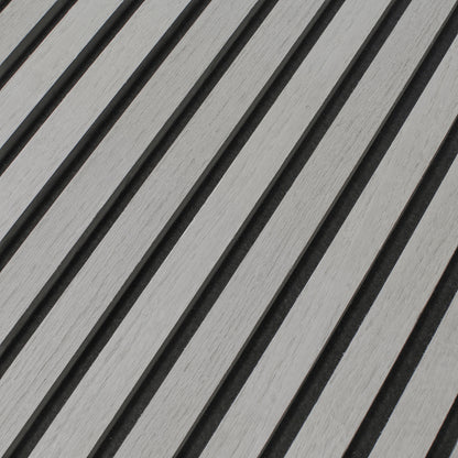 SlatWall Panel - Grey Oak