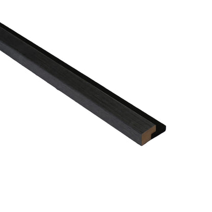 SlatWall Edging - Black Oak