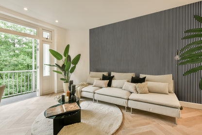 SlatWall Panel - Grey Oak