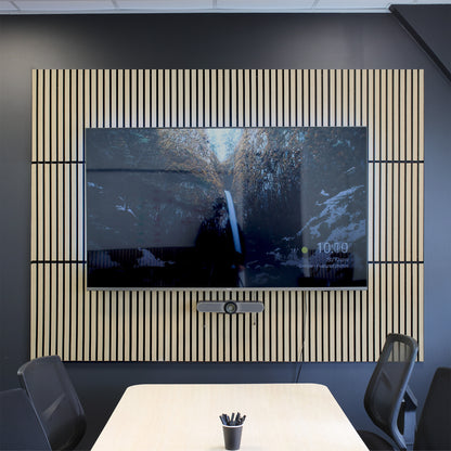 SlatWall Tile - Smoked Oak