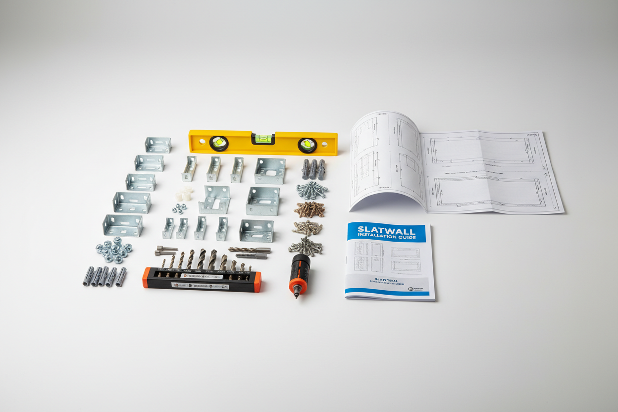 SlatWall Panel Installation kit